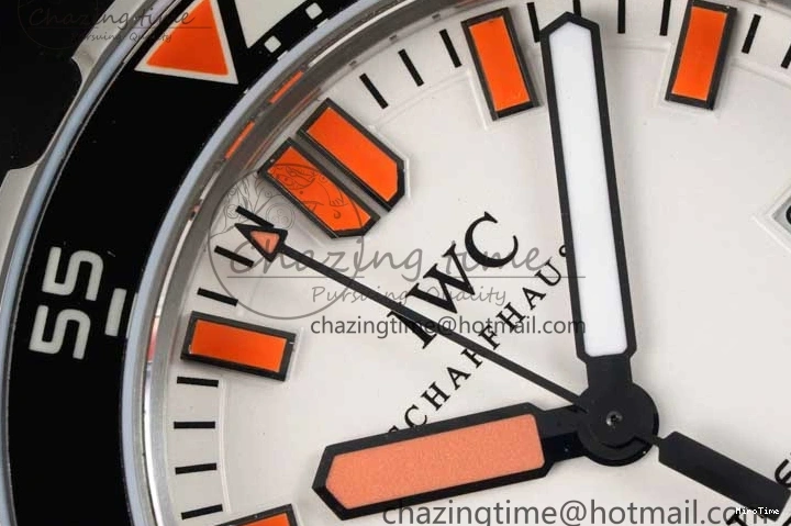 MIROTIME 1225 Aquatimer Automatic SS RSF 1:1 Best Edition White Orange Dial on Black Rubber Strap A Supportive 7069